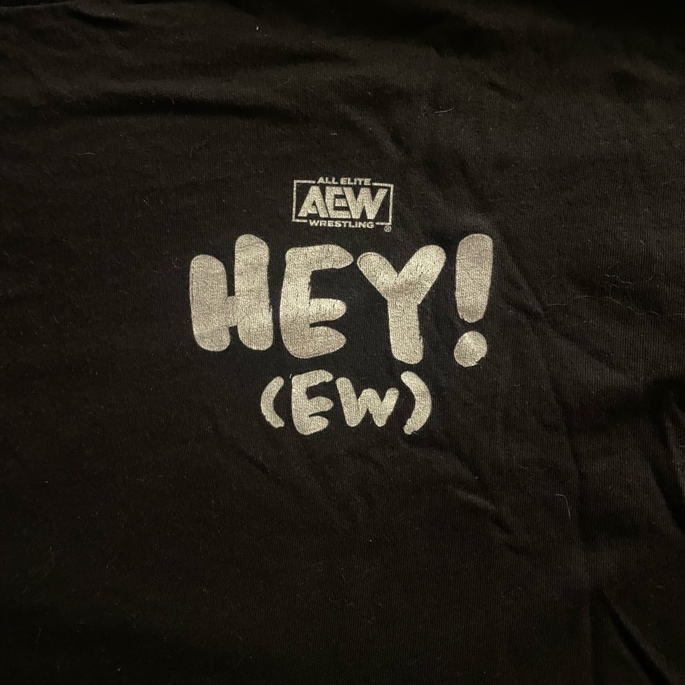 AEW - All Elite Wrestling T-Shirt - HEY!(EW) - Picture 2 of 4